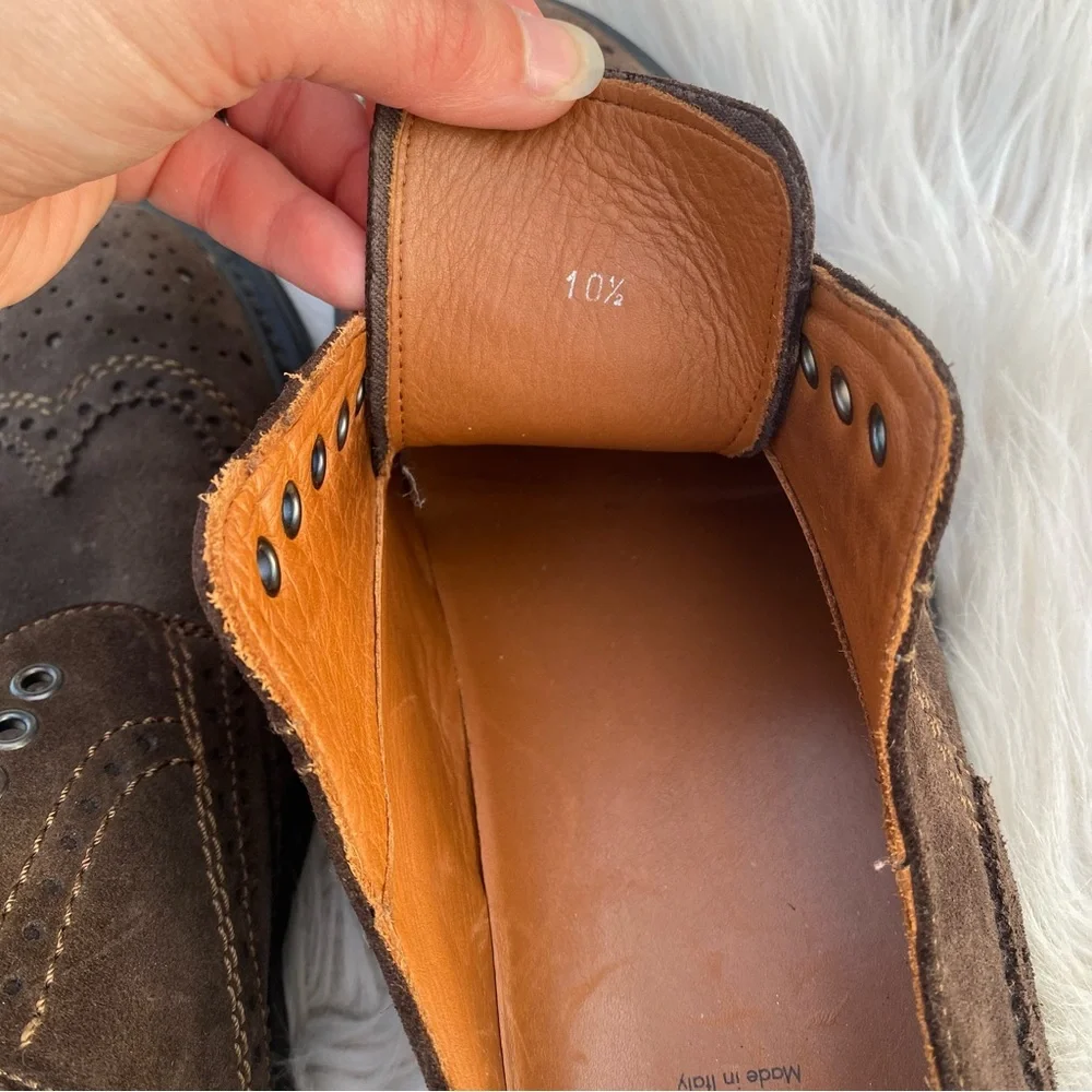 Aquatalia Brown Laceless Oxford 10.5